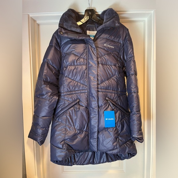 Womens Medium Columbia Peak To Park II Mid Insulated Jacket Hood Water Resistant - Picture 1 of 16